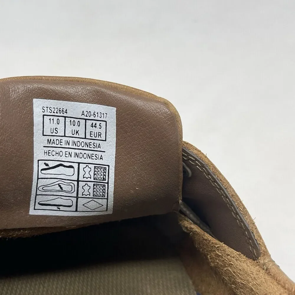 Sperry Top Sider Intrepid Boat Shoes Mens 11 Brown Leather 2 Eye Casual Preppy